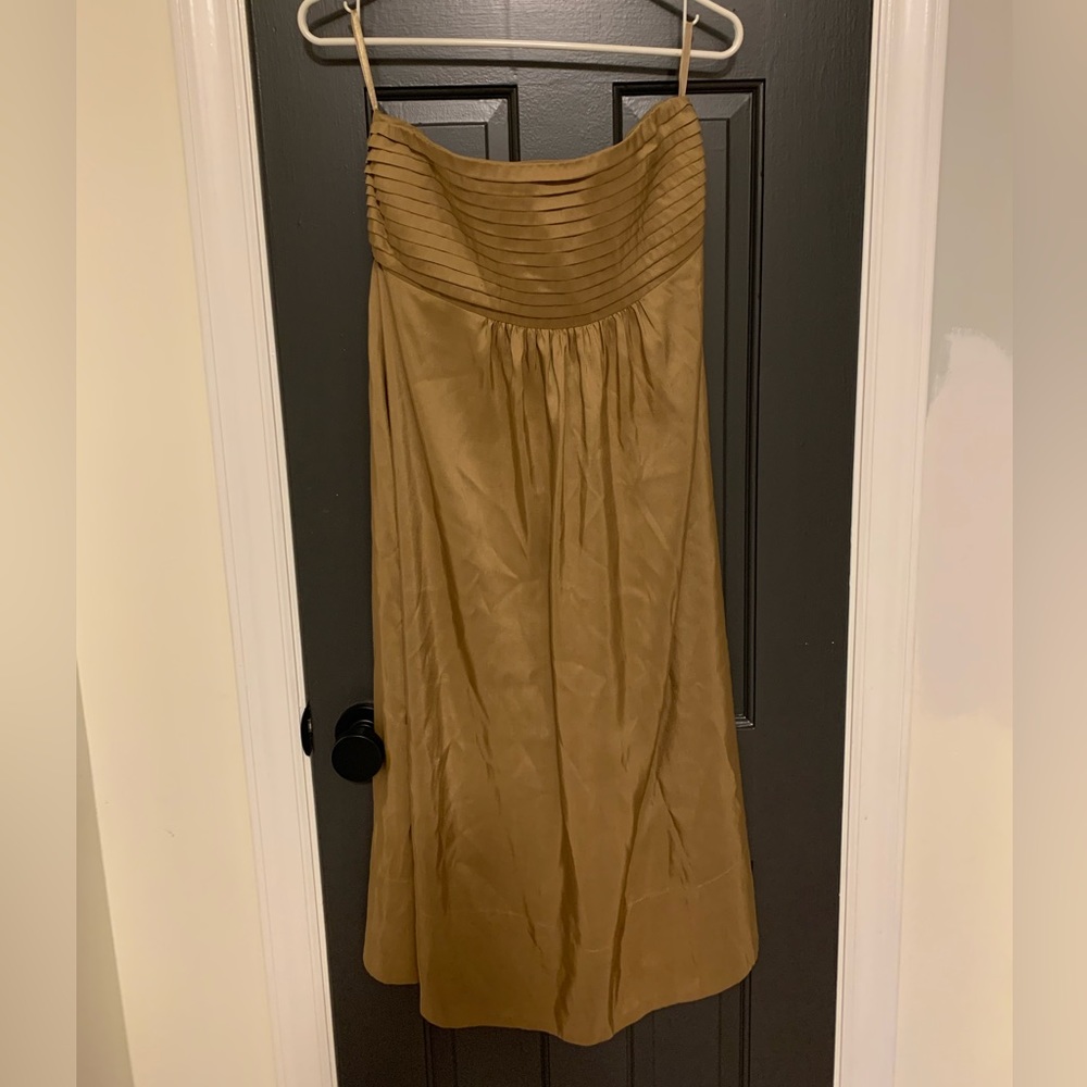 Banana Republic silk strapless empire waist dress  size 6